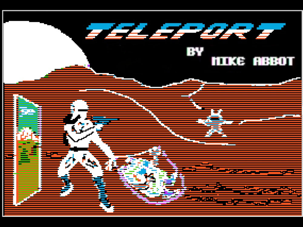 Title Screen of Teleport for Apple II